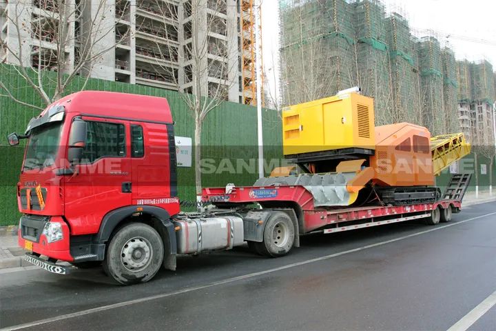 顛覆傳統(tǒng)裝車方式，山美履帶式取料機助您實現(xiàn)降本增效、節(jié)能減排！